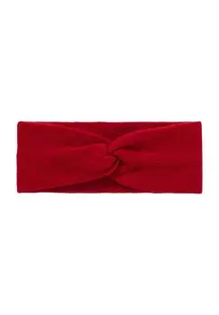 Повязка на голову, смесь натуральной шерсти и кашемира, с узлом, для женщин Adagio, красный