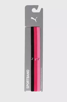 Повязки на голову упаковка 3 штуки Puma, роза