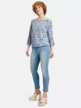 Повседневная блузка Cartoon, белый