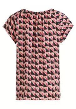 Повседневная блузка с узором BETTY BARCLAY, цвет Pink Dark Blue