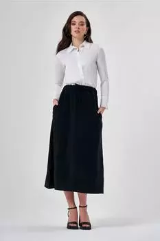 Повседневная черная юбка Mizalle, разноцветный