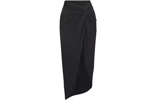 Повседневная длинная юбка женская Agate Black Skims