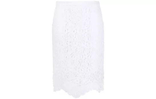 Повседневная длинная юбка женская белая Burberry