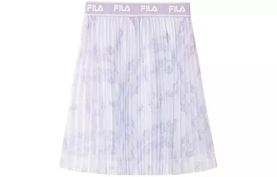 Повседневная длинная юбка женская белая Fila