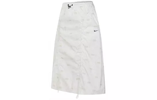 Повседневная длинная юбка женская белая Nike