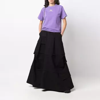 Повседневная длинная юбка женская черная Balenciaga