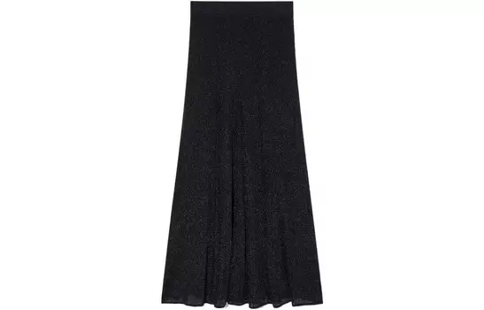 Повседневная длинная юбка женская черная Cos