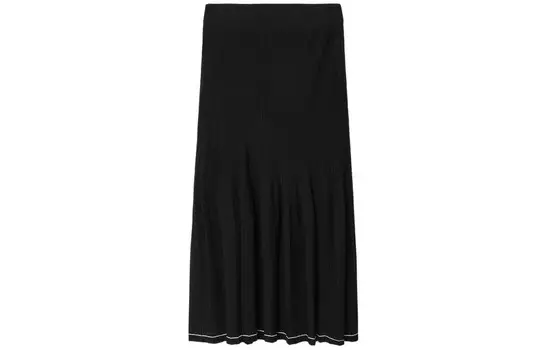 Повседневная длинная юбка женская черная Cos