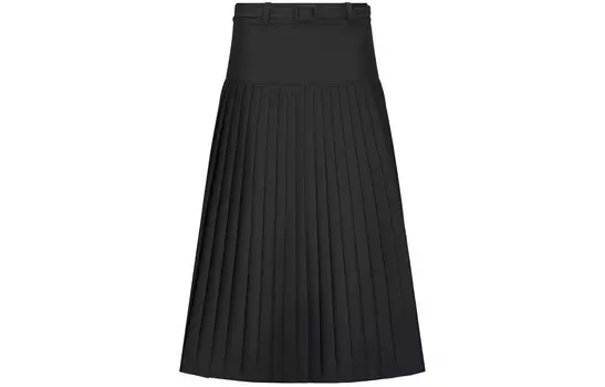 Повседневная длинная юбка женская черная Dior