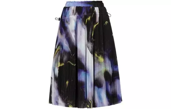 Повседневная длинная юбка женская черная Evisu