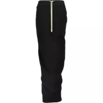 Повседневная длинная юбка женская черная Rick Owens Drkshdw