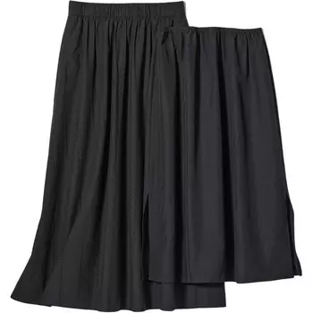 Повседневная длинная юбка женская черная Uniqlo