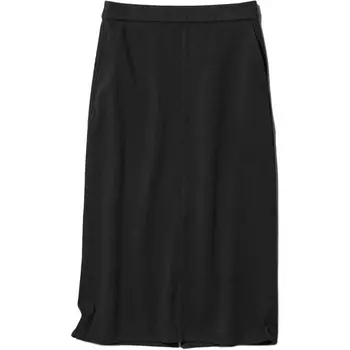 Повседневная длинная юбка женская черная Uniqlo