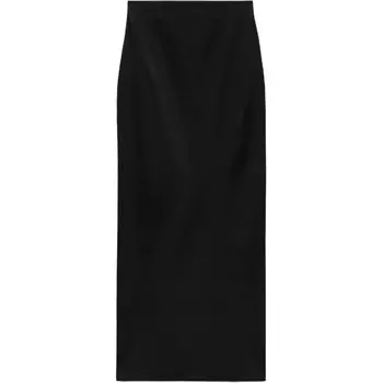 Повседневная длинная юбка женская черная Zara