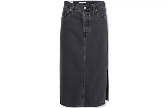 Повседневная длинная юбка женская дымчато-серая Levi’S