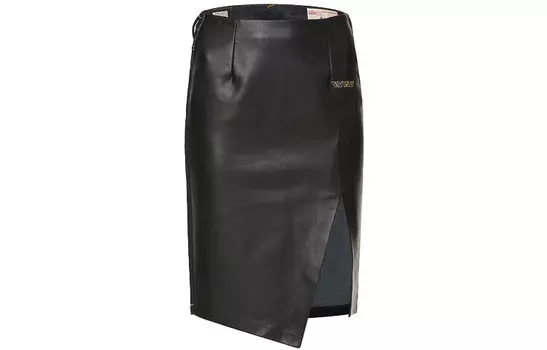 Повседневная длинная юбка женская джинсовая синяя/черная Evisu