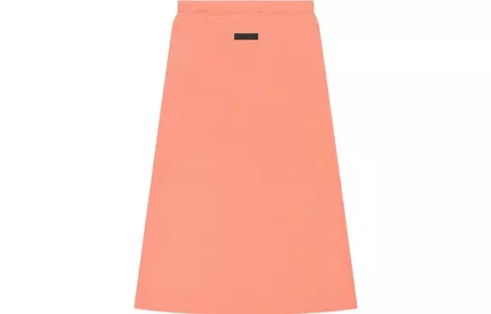 Повседневная длинная юбка женская кораллово-красная Fear Of God Essentials