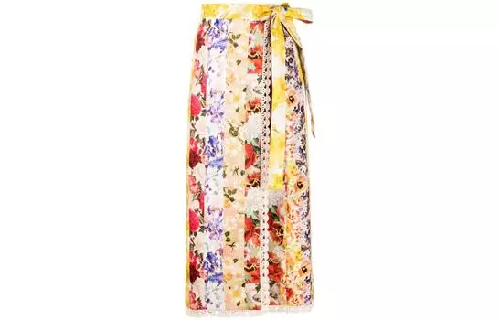 Повседневная длинная юбка женская разноцветная Zimmermann, мультиколор