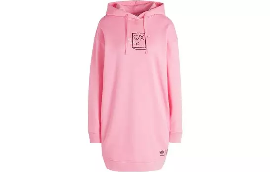Повседневная длинная юбка женская розовая Adidas