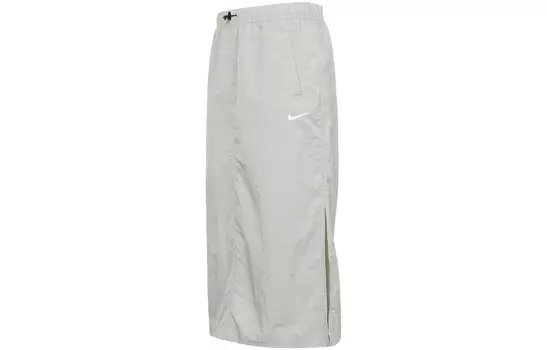 Повседневная длинная юбка женская серая Nike