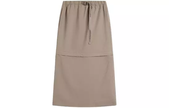 Повседневная длинная юбка женская Stone Lotus Brown Lining