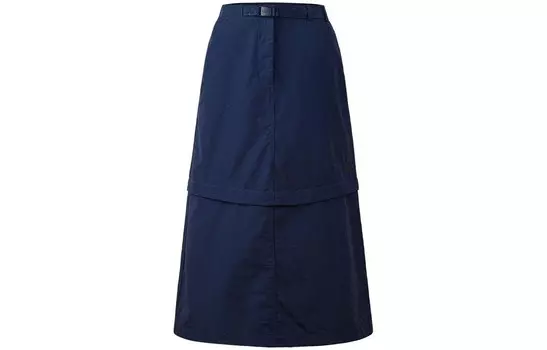 Повседневная длинная юбка женская темно-синяя The North Face