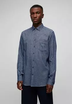 Повседневная фланелевая рубашка HECHTER PARIS, цвет Midnight Blue