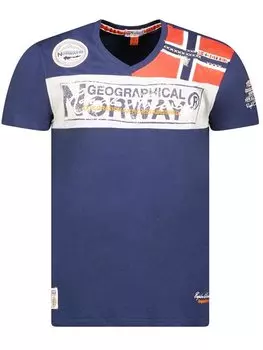 Повседневная футболка Geographical Norway, синий