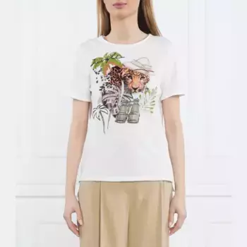 Повседневная футболка Marc Cain, белый