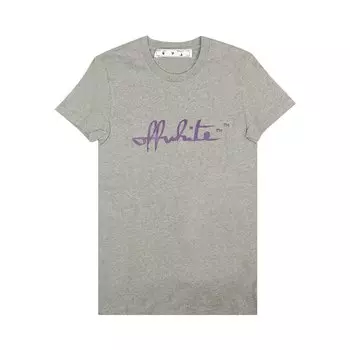Повседневная футболка Off-White Script 21, цвет Серый