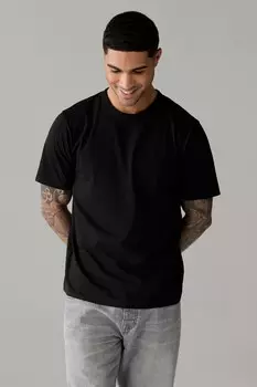 Повседневная футболка с круглым вырезом Next, черный