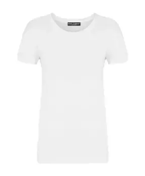 Повседневная хлопковая футболка Dolce & Gabbana, белый