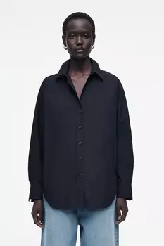 Повседневная хлопковая рубашка Cos, синий