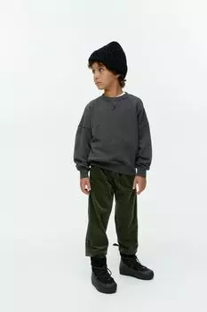 Повседневная хлопковая толстовка H&M, черный