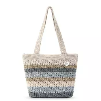 Повседневная классическая сумка-тоут The Sak, цвет hand crochet - desert stripe