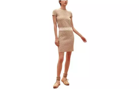 Повседневная короткая юбка женская цвета экрю HERMES, Ecru