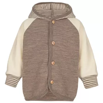 Повседневная куртка Engel Baby Kapuzenjacke mit Holzknpfen, цвет Walnuss Melange
