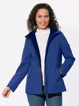 Повседневная куртка из софтшелла с капюшоном Casual Looks, синий