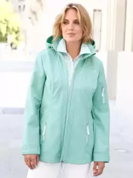 Повседневная куртка из софтшелла с капюшоном Casual Looks, мятный