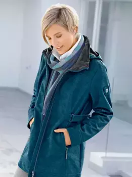 Повседневная куртка из софтшелла с капюшоном Casual Looks, цвет Petrol-Meliert