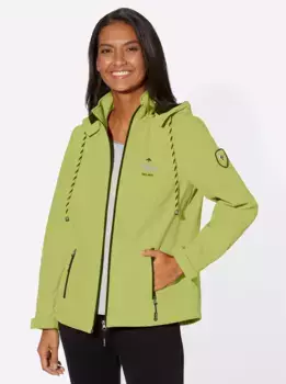 Повседневная куртка из софтшелла с капюшоном Casual Looks, цвет Kiwi-Wei-Meliert