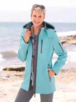 Повседневная куртка из софтшелла с капюшоном Casual Looks, цвет Ozean