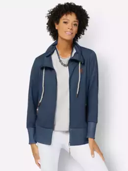 Повседневная куртка-рубашка "Sweat Jacket" Casual Looks, синий