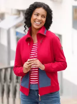 Повседневная куртка-рубашка "Sweat Jacket" Casual Looks, красный