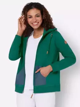 Повседневная куртка-рубашка "Sweat Jacket" Casual Looks, зеленый