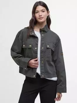Повседневная куртка sierra с высоким воротом Barbour, цвет Envy Green