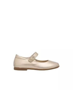 Повседневная ламинированная кожа для девочки Mary Janes Naturino, золотой
