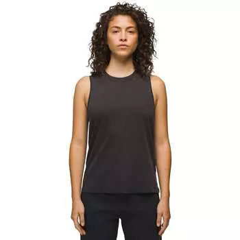 Повседневная майка с винтажной стиркой Prana, цвет charcoal