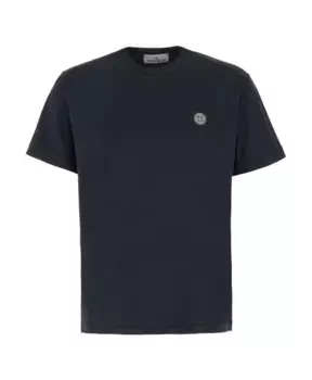 Повседневная мужская хлопковая футболка Stone Island, синий