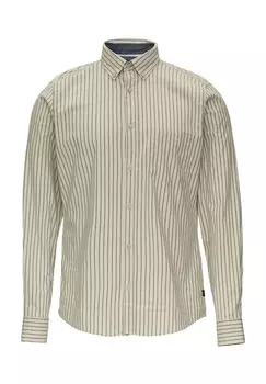 Повседневная мужская рубашка, приталенного кроя, воротник на пуговицах S.Oliver, цвет 80g1 Beige